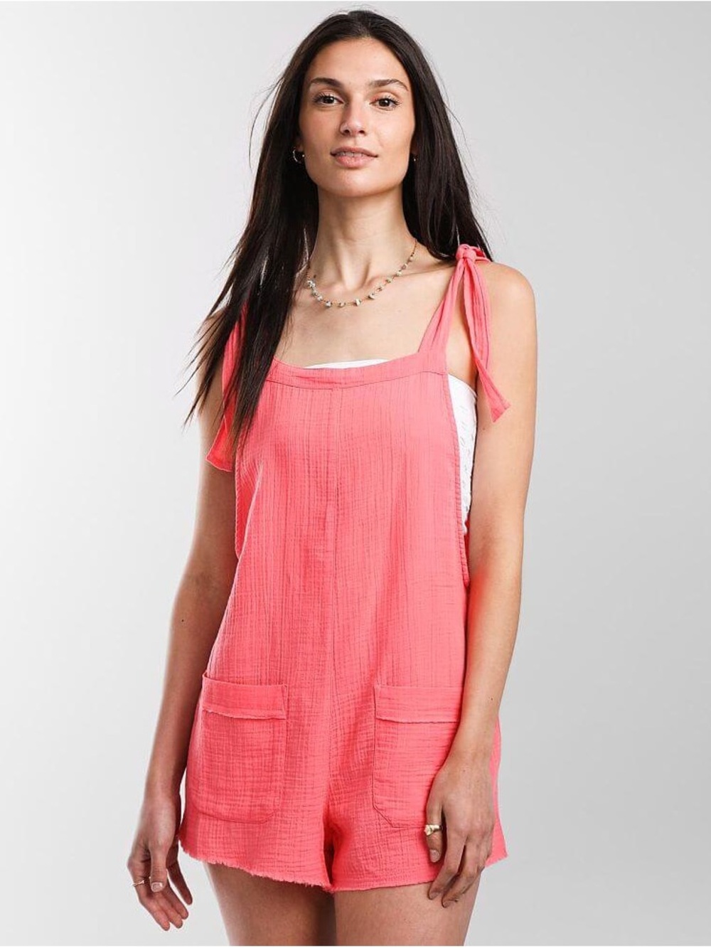 Billabong Pink Sleeveless Romper